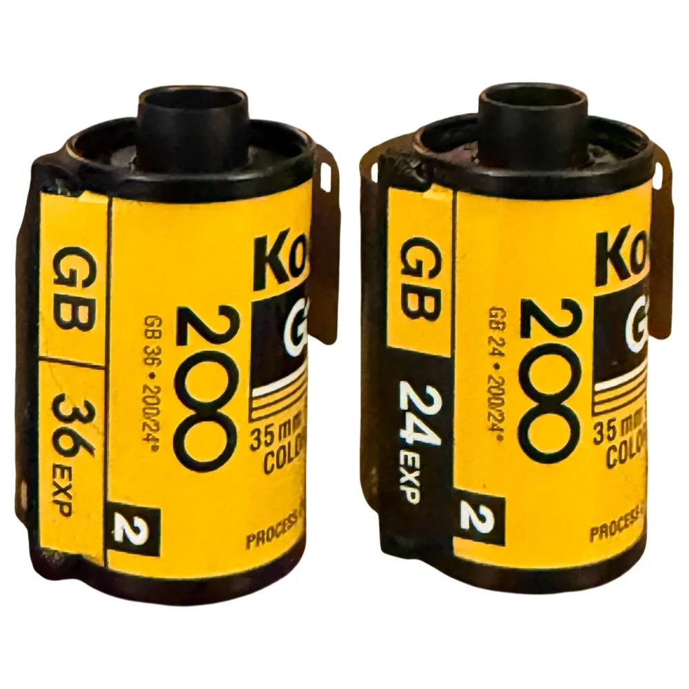 Lot 2 Kodak Gold 200 35mm Color Print Film Rolls 24 & 36 Exposure C-41 Untested
